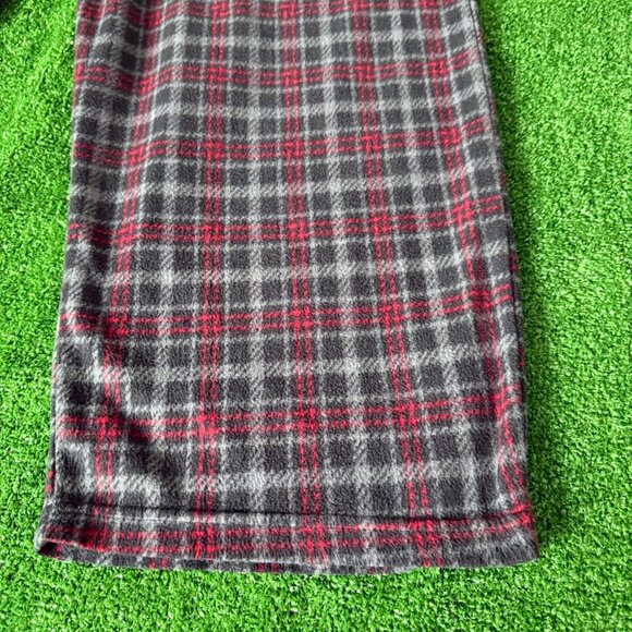 Fruit of the Loom Black Red Fleece Pockets Loungewear Pajama Pants Big Size 2XL - Picture 4 of 12